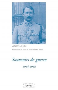André LETAC, Souvenirs de guerre 1914-1918